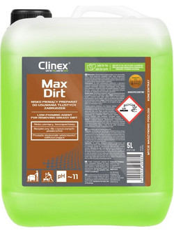 Καθαριστικό-Απολυπαντικό για τα Λίπη Clinex Max Dirt 5lt