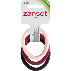 Zansot Φίνο Λάστιχο Μαλλιών Μεγάλο Διάφορα Χρώματα (18.144) 3τμχ