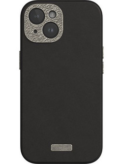 Moshi Napa Magsafe - Leather Case For Iphone 15 (Midnight Black) - (99MO231101)