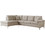 HomeMarkt Γωνιακός Καναπές Αριστερή Γωνία 282x197x90cm HM3086L