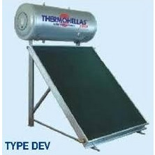 Thermohellas Plus DX Ηλιακός Θερμοσίφωνας 160lt 3m² Διπλής Ενέργειας
