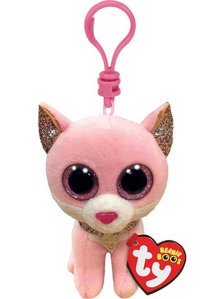 Ty Beanie Boos Γατούλα Ροζ με Κλιπ 1607-35247