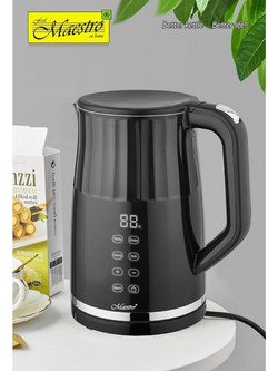 Feel-Maestro MR-049 Γυάλινος Βραστήρας 1.7lt 2200W με Ρύθμιση Θερμοκρασίας