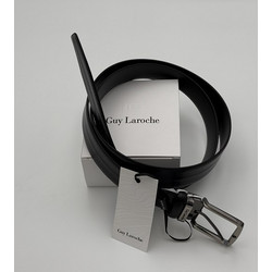 Guy Laroche GL306 Ανδρική Δερμάτινη Ζώνη Μαύρο 120cm