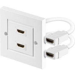 Goobay HDMI(TM) Wall Socket, Gold-Plated - (51723)