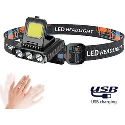 Strong Max LED Φακός Κεφαλής 35 COB & 1 XPE LED & Αισθητήρα Κίνησης 2800 Lumens TC-242