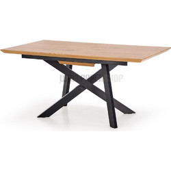 Cap Ανοιγόμενη Τραπεζαρία Μελί / Μαύρο 160-200x90x76