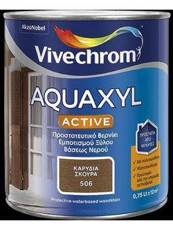 Vivechrom Aquaxyl Plus 502 Συντηρητικό Εμποτισμού Ξύλου Έτοιμο προς Χρήση Ματ Δρυς 0.75lt