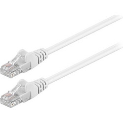 Goobay U/UTP Cat.5e Καλώδιο Δικτύου Ethernet 1m White