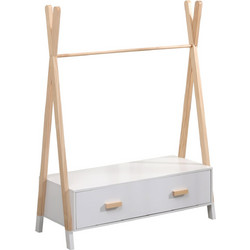 ΚΡΕΜΑΣΤΡΑ ΜΕ ΣΥΡΤΑΡΙΑ ΠΑΙΔΙΚH PASCHAL HM2491.03 ΜΕΛΑΜΙΝΗ-ΞΥΛΟ ΠΕΥΚΟΥ 80x40x130Υεκ - H.M