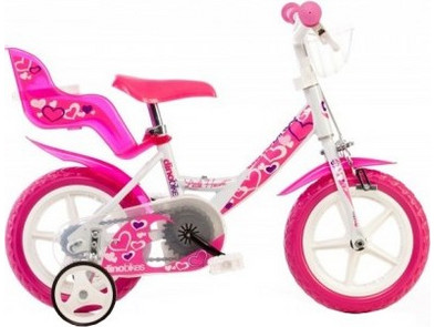 Dino Bikes Little Heart Παιδικό Ποδήλατο Πόλης 12" Ροζ