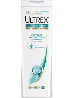 Ultrex Intense Hydration Σαμπουάν για Επανόρθωση κατά της Ξηροδερμίας για Ταλαιπωρημένα Μαλλιά 360ml