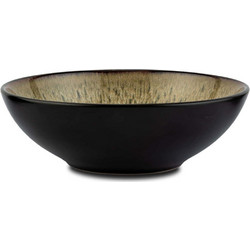 Μπωλ Δημητριακών Skylar 10-017-036 Φ18x5,6cm Black-Brown Nava Πηλός