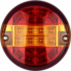 Στρογγυλό Πίσω Φανάρι Φορτηγού με 20Led DC 24V Universal Αδιάβροχο IP66 79927 Κόκκινο/Πορτοκαλί