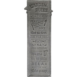 Artekko Sign Γκρι Μεταλλική Πινακίδα Τοίχου (65x23x1)cm 742-2604