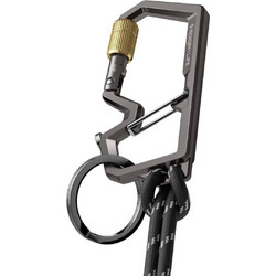 SPIGEN SGP Carabiner μπρελόκ για κλειδιά, 2ΗΣ Γενιάς, με ανοιχτήρι - 1 ΤΕΜ - ΓΡΑΦΙΤΗΣ - AHP08894