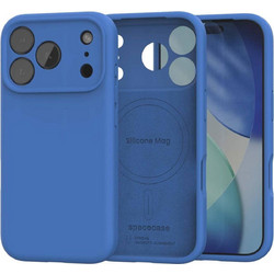 Θήκη iPhone 18 Pro / 17 Pro Spacecase Silicone Mag Case Σιλικόνης με MagSafe - Blue (5905719132163)