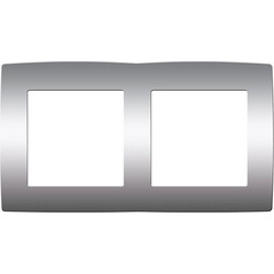 Πλαίσιο 2 Θέσεων Prime Series Ματ Αλουμίνιο IP20 1000119103 ACA
