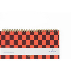 A-Journal Spiral Deskplanner Checkered | Σπιράλ Επιτραπέζιος Οργανωτής (Weekly)