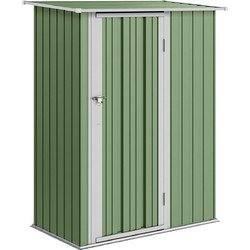 Μεταλλικό υπόστεγο εργαλείων 1,07 m 142 x 86 x 189 cm Υπόστεγο εργαλείων με πτυσσόμενη οροφή που κλειδώνει πόρτα αδιάβροχο υπόστεγο κήπου Υπαίθριο υπόστεγο κήπου για υπαίθριο κήπο στην πίσω αυλή πράσι