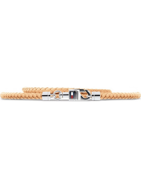 Tommy Hilfiger Ανδρικό Βραχιόλι Χειροπέδα από Δέρμα & Ατσάλι 2701065