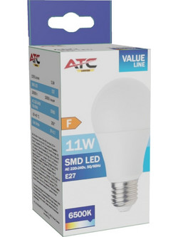 ATC SMD LED Λαμπτήρας A60 230V 11W/1055LM E27 6500K