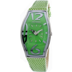 Chronotech Γυναικείο Ρολόι με Πράσινο Δερμάτινο Λουράκι CT7932AL-85