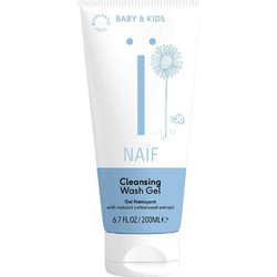 Naif Baby & Kids Cleansing Βρεφικό Gel Καθαρισμού Καρύδα & Βαμβάκι 200ml
