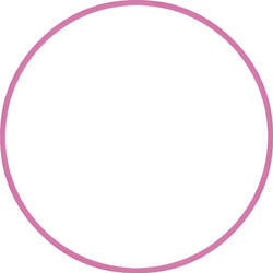 AMILA Χούλα-Χουπ HQ 70cm - Φ19mm - 280gr, Ροζ (98808)