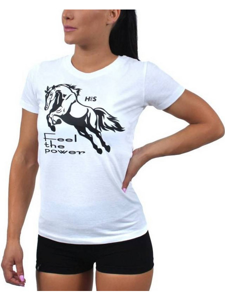 T-SHIRT FEEL THE POWER Λευκό 23052 (H&S)