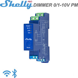 Shelly Pro Dimmer 0/1-10V PM | Wi-Fi Smart Controller Dimmer Ράγας 16A με Μετρήσεις Ενέργειας - EAN 3800235268209