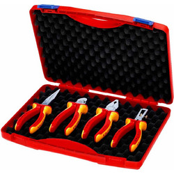 Σετ ΕργαλειοΘήκη + 4 Εργαλεία 1000V 340X56X275mm Κόκκινη
