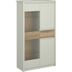 Βιτρίνα Karin Cashmere-Evoke Oak 86x36.5x153cm