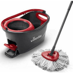 Vileda Σετ Κουβάς με Σφουγγαρίστρα με Μικροίνες Rotary Mop Turbo 167751
