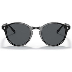 Vogue VO5327S W44/87 Γυναικεία Γυαλιά Ηλίου Στρογγυλά Κοκάλινα Μαύρα με Μαύρο Φακό