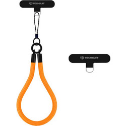 Λουράκι καρπού - Techsuit - Rope Wrist Strap (RWS2-01) - for Phones, with Keychain Cord, Nylon Braided, Durable, Universal -Blazing Flame (5949419271913)