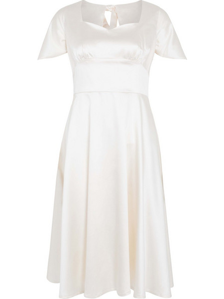 bridal satin vintage φόρεμα cape Bonny