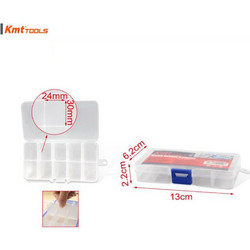 Κουτί Οργάνωσης 10 Θέσεων Πλαστικό 13x6.2x2.2cm Kmt Tools 3200040 Διάφανο