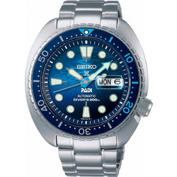 Seiko Prospex Ανδρικό Ρολόι Αυτόματο με Ασημί Μεταλλικό Μπρασελέ SRPK01K1