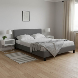 Pakoworld Nevil Κρεβάτι Διπλό Υφασμάτινο 150x200cm 006-000020