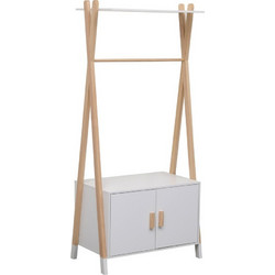 Κρεμάστρα Παιδική Με Ντουλάπι Paschal HM2495.03 76x44x170cm White-Natural