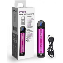 Efest Slim K1 Φορτιστής με USB Καλώδιο