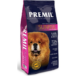 Premil Sunrise Adult Grain Free with Lamb, Duck & Rice 900gr