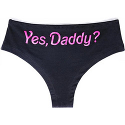 Women Sexy Yes Dddy Briefs - Panties