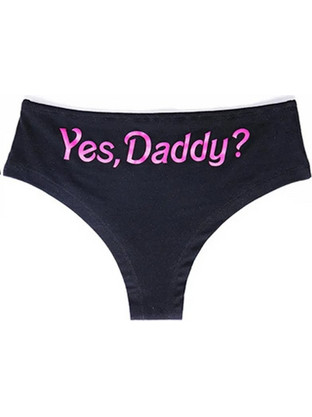 Women Sexy Yes Dddy Briefs - Panties