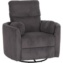 HomeMarkt Πολυθρόνα Relax Ανακλινόμενη Γκρι VELMORA HM3300.01
