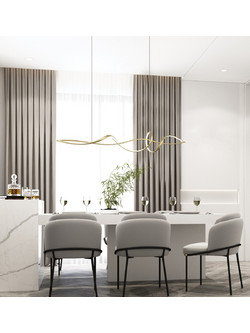 Zambelis Lights Κρεμαστό Φωτιστικό Οροφής Ράγα Μονόφωτο LED με Θερμό Λευκό Φως Χρυσό 23108