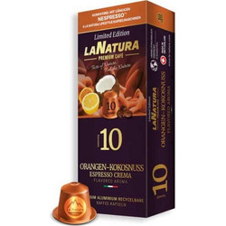 La Natura Lifestyle Κάψουλες Espresso Orange Coconut Συμβατές με Μηχανή Nespresso 10τμχ