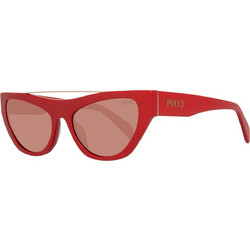 Emilio Pucci EP0111 66Y Γυναικεία Γυαλιά Ηλίου Cat Eye Κοκάλινα Κόκκινα με Καφέ Polarized Φακό