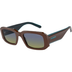 Arnette AN4318 1238/2W Γυαλιά Ηλίου Ορθογώνια Κοκάλινα Καφέ με Μαύρο Degradee Φακό